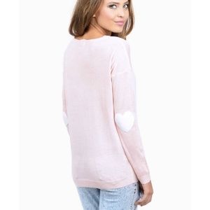 TOBI Pink Long Sleeve Sweater